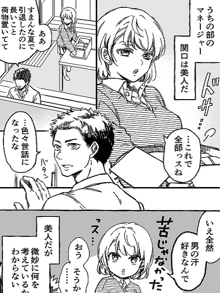 The Story of the Captain and the Female Club Manager Going on a Date Manga